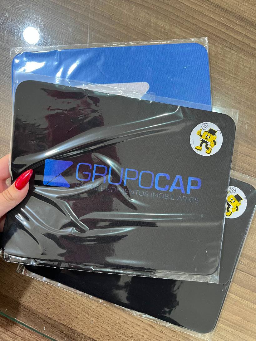 Material personalizado entregue pela MZ Impressões