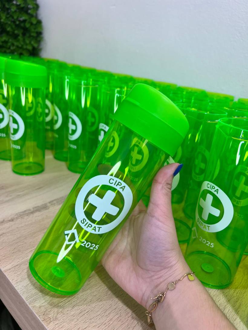 Material personalizado entregue pela MZ Impressões